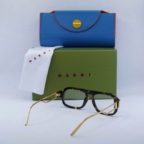 Final Price! Marni BURULLUS XGK Havana/Gold Eyeglasses - Picture 3 of 12